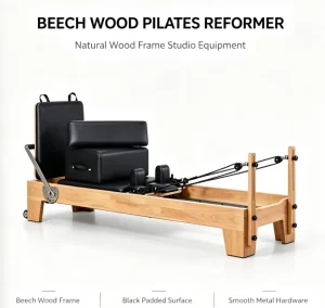 Beech Wood Commercial Pilates Reformer Machine for Pilates and Yoga
