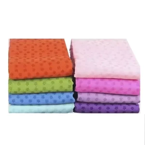 Beige Non-Slip Yoga Towel Grip