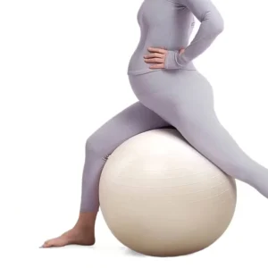 Beige and Black 55 cm 65 cm 75 cm Non-Slip PVC Pilates Balls for Pregnant Women