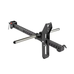Belt Squat Rack Attachment, Power Rack Mounted Adjustable Lever Arm, Hip Waist Leg Rowing Trainer