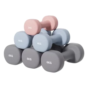 Big Discount Cast Iron PVC Colorful Dumbbells for Home Use 1kg-10kg or 1LB-20LB