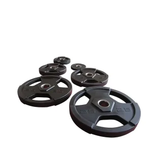 Big-Hole Rubber-Coated Barbell for Squat Training