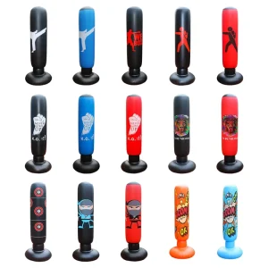 Black 160cm Boxing Punch Machine for Adults and Kids Inflatable Punching Bag