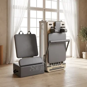 Black Aluminum Foldable Pilates Reformer for Home Use