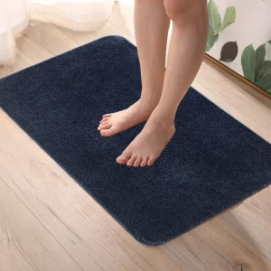 Black Boy Style Kitchen Floor Mat Wipe-Clean Dirt-Proof Doormat for Entryway and Home