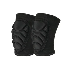Black Breathable Anti-Slip PP Padded Knee and Elbow Protector Pads for Cycling and Outdoor Sports