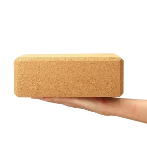Black Cork Yoga Block for Training and Workout