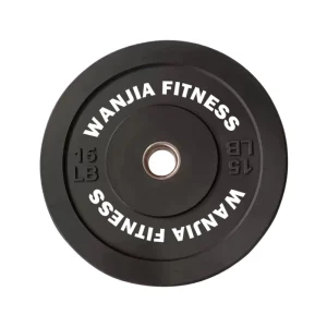 Black High-Density Rubber Olympic Bumper Plate Set for Gyms and Studios