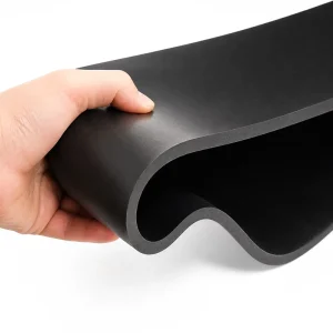 Black Industrial Rubber Sheet and Mat 3mm 5mm Flexible for Flooring, Gaskets, and Cushioning