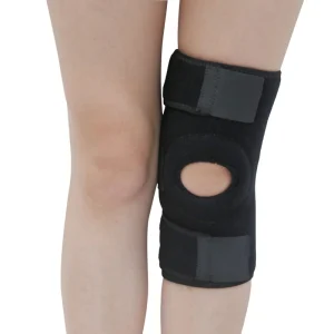 Black Knee Brace Neoprene Material for Sports Neoprene Knee Wrap Protection for the Patella