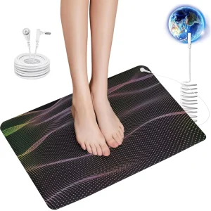 Black Lamb-Skin Grain PU Leather Grounding Mat Conductive Anti-Static Earthing Pad for Office and Home Factory Direct Supply