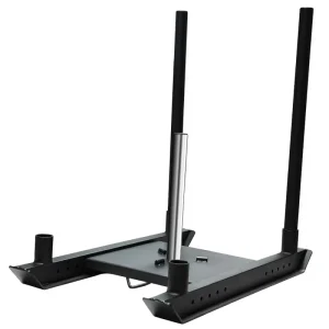 Black Steel Commercial 5-Post Power Sled for Gym Training