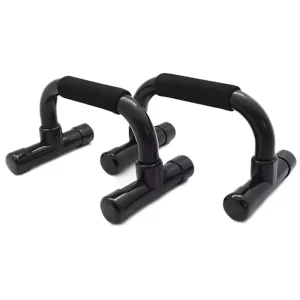 Black Steel Tube Push-Up Bar and Stand with Soft Foam Handles