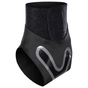 Black Thin Elastic Breathable Ankle Support Sleeve with Sweat Absorption