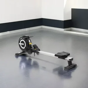 Black Water Rowing Machine with Iron Air Rower and 120 kg Capacity for Commercial or Home Use