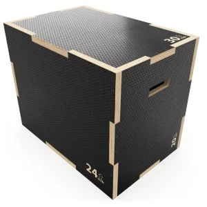 Black Wooden Plyo Boxes for Home Gym Training