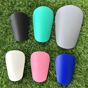 Blank PVC EVA Lightweight Flexible Football Soccer Mini Shin Guards Sizes XS S M Multi-Color
