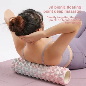 Blended-Color EVA Hollow Massage Roller for Leg and Back Pain Relief, Multi-Size