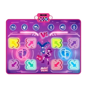 Bluetooth Dance Mat with Scoring, 8 Modes, 3 Levels, Single or Double Play, for Ages 4-10