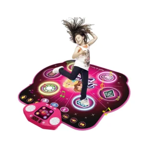 Bluetooth Electronic Dance Mat with Light-Up 6 Buttons, 5 Game Modes, Plastic
