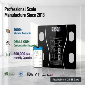 Bluetooth Smart Body Fat Scale 180kg Digital Bathroom Scale with App Control USB Rechargeable BMI Analyzer for Home Health Use