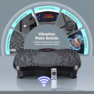 Body Vibration Exercise Machine Vibration Platform Vibration Plate for Music Remote Control 120kg Max Load for Home