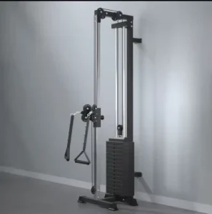 Body Workout Steel Metal Cable Crossover Lats Pull Bicep Tricep Rowing Trainer Tall Wall Pulley Tower Plate Loaded Cable Machine