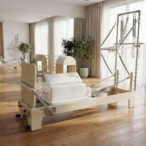 Boutique Studio Solid Maple Wood Pilates Reformer with Tower German Spring CE Certified