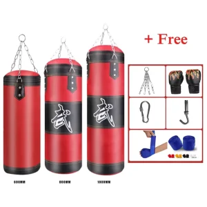 Boxing Bag Set Hanging Empty Heavy Punching Bag