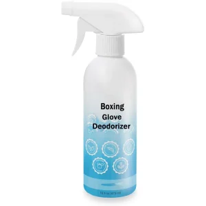 Boxing Glove Deodorizer Cleaner Spray and Odor Eliminator for Gloves, Sports Pads, Helmets, Gym Bags and Gym Equipment