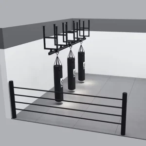 Boxing Gym Sliding Rail Punch Bag Bracket Trolley Rack Rail System