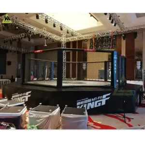 Boxing MMA Cage Elevated Octagon Cage Heavy-Gauge Structural Steel Competition Gym Training