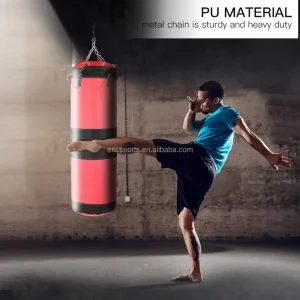 Boxing Punching Bag Heavy Empty Training Hook Kick Sandbag for Karate and Fighting