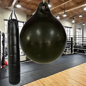 Boxing Punching Bag, MMA Training Water Ball Sand Bag, Leather Gym Sports Equipment