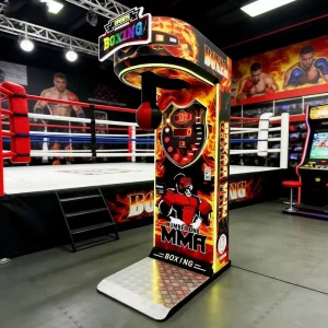 Boxing Sports Arcade Machine with English Support and Stainless Steel Construction