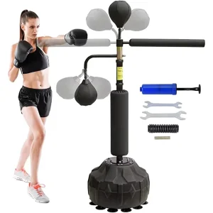 Boxing Training Heavy Punching Bag, 12 kg/26 lbs, Leather/PVC, Sand-Filled