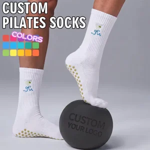 Breathable Cotton Pilates Yoga Grip Socks Anti Slip for Workout Studio