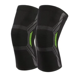 Breathable Flexible Knitted Unisex Nylon Polyester Rayon Knee Support Waterproof