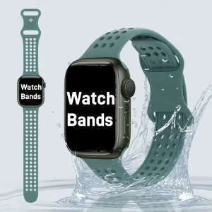 Breathable Honeycomb Silicone Watch Strap, Lightweight Rubber Smart Watch Band for Ultra Series