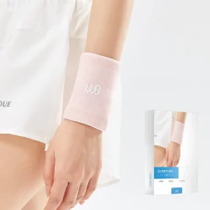 Breathable Knitted Sports Wrist Compression Sleeve for Running and Tennis