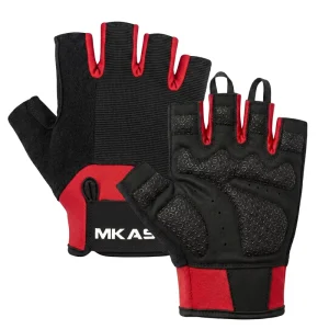 Breathable Mesh Gym Gloves Lightweight Non-Slip Palm Pad for Weightlifting Cycling Exercise