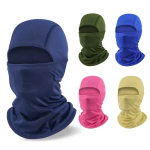Breathable Multi-Use Balaclava Face Cover and Sun Hood for Outdoor Exercise, 16 Color Options