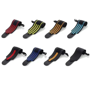Breathable Nylon Weightlifting Wrist Wraps with Thumb Loops for Powerlifting