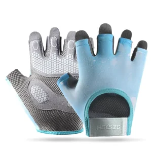 Breathable Padded Half-Finger Gym Gloves for Weightlifting and Pull-Up Training