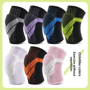 Breathable Shock Absorption Children’s Sports Knee Protector Nylon-like Material Football