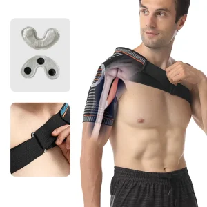 Breathable Spandex Shoulder Support Cuff Compression Sleeve Wrap for Shoulder Pain Relief Unisex Sports and Daily Use