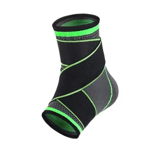 Breathable Thickened Compression Ankle Brace with Support Strap for Cycling and Fitness