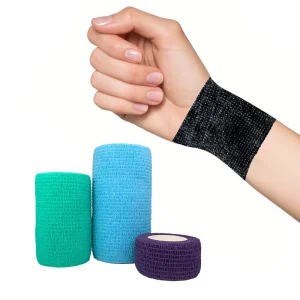 Breathable Waterproof 5cm Nonwoven Cohesive Bandage for Sports and Daily First Aid