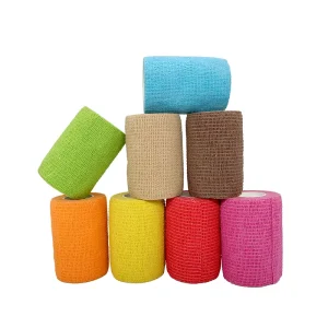 Breathable Waterproof Nonwoven Cohesive Bandage for First Aid and Sports