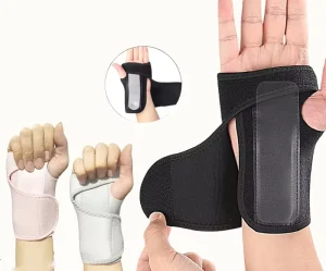 Breathable Wrist Fixation Brace with Stabilizing Splint Adjustable Compression Support for Injury Recovery